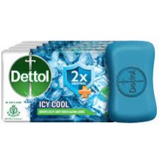 Dettol Icy Cool Bathing Soap Bar With 2X Menthol  (4 x 100 g)