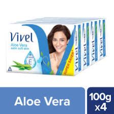 Vivel Aloe Vera Grade 1 Soap??(4 x 100 g)