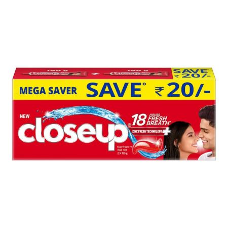 Closeup  triple fresh Toothpaste   - 300g (150 x  2)